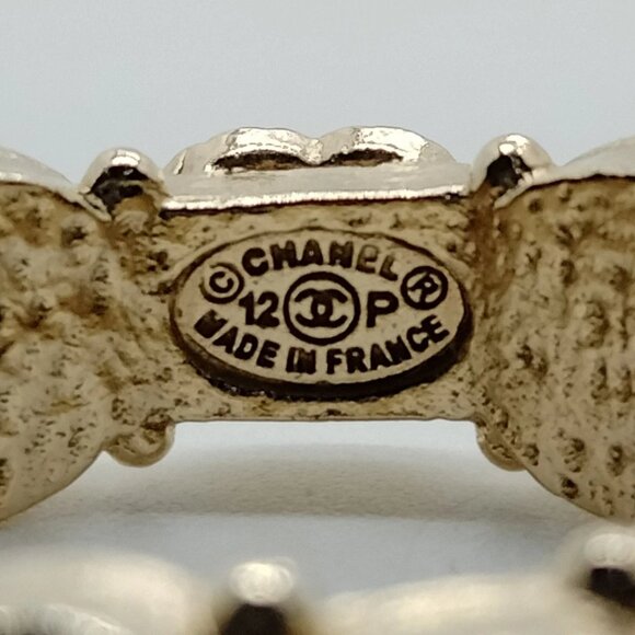 Chanel Ring Gold Burgundy 0.5 358-050625 - Picture 6 of 9